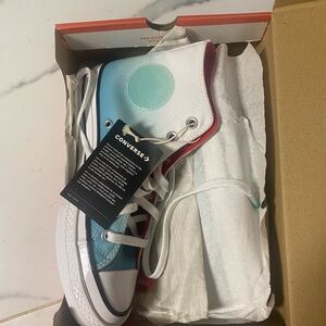 Converse chuck hi 70 washed teal/white